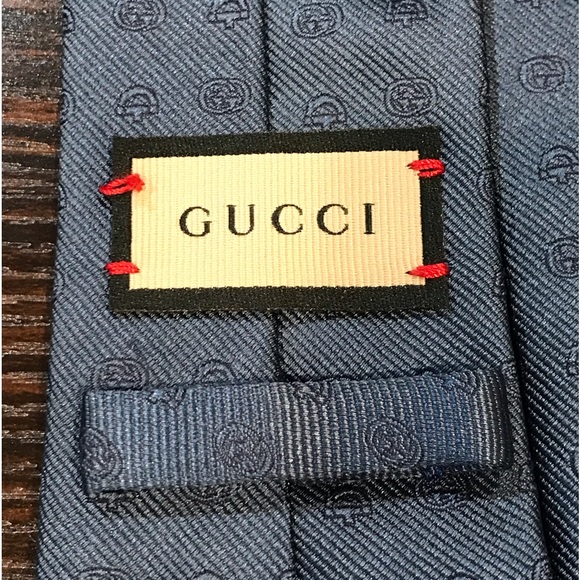 GUCCI Interlocking GG Horsebit Silk Tie ๐ฅ๐ - Picture 11 of 17